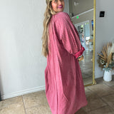 Hearts Desire Polka Dot Button Up Dress - OS