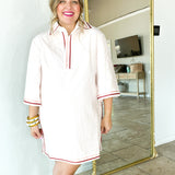 The Match Point Oversized Mini Dress - Pink