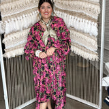 Jungle Leopard Button Up Kimono Dress