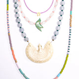 Thin Mixed Media Necklace