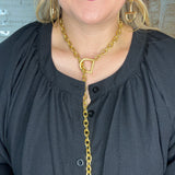 Large Horse Bit Chain Necklace