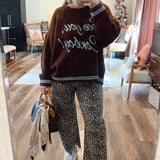 See You Cowboy Knit Sweater - Chocolate Brown