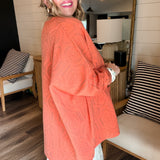 Frankie Boyfriend Cardigan - Red