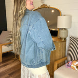 {MUMU} Carter Bomber Jacket - Ozone Indigo
