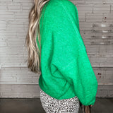 The Piper Cardigan - Kelly Green