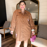 Off Duty Shirt Dress