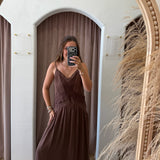 Pictures With You Lace Maxi Dress - Brown