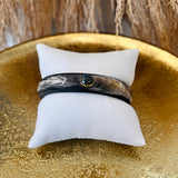 Black Bone + Stone Cuff Black Stone