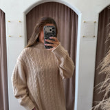 Ralphy Cable Knit Sweater Dress