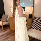 Summer Crochet Halter Maxi Dress - Merope
