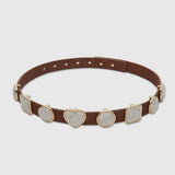 Pearl Heart Brown Belt