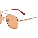 Sara Polarized Sunglasses - Gold Tangerine