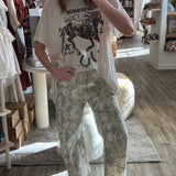 Counting On Camo High Rise Western Barrel Jeans