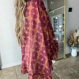 Taos Top - Magenta Geo Top