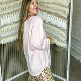 Pink Bow Leopard Track Pants