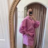 Strawberry Stripes Shirt - Pink