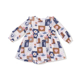 Ruffle Long Sleeve Bubble Top + Skirt Patchwork Cowgirl