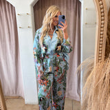 Overslept PJ Set - Wild Jungle Mirage