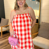 Picnic Red Plaid Mini Dress