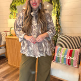 Wild + Free Paisley Blouse Top