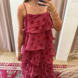 The Polka Dot Tiered Maxi Dress