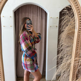 Harbor Plaid Pippa Dress - Rainbow