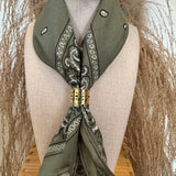 Bandana Silk Scarf - Sage
