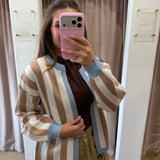 Blue Shores Stripe Cardigan