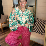 Cherry Gingham Pants
