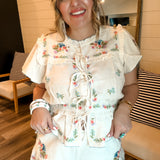 Cannes Shorts - Wild Meadow Embroidery