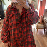 Buffalo Check Oversized Plaid Top