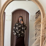 Roaming Horses Shadows Sweater - Chocolate