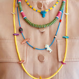 Green & Vinyl Necklace