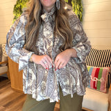 Wild + Free Paisley Blouse Top