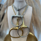 Large Horse Bit Chain Necklace