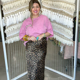 Feline Flow Leopard Maxi Skirt