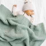 Chenille Small Blanket - Sage