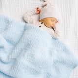 Chenille Small Blanket - Sky Blue