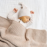 Chenille Small Blanket - Oatmeal
