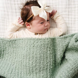 Chenille Small Blanket - Sage