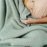 Chenille Small Blanket - Sage