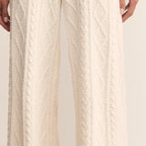 Gemma Cable Pant - Vanilla Ice