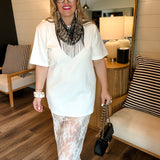 Members Only Lace Dress - White