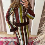 European Fringe Stripe Set