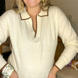 Espresso Edge Triolet Sweater