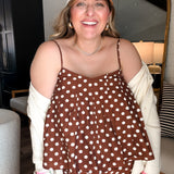 Latte Love Polka Dot Tank