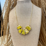 Yellow Naja Adjustable Necklace