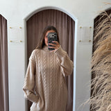 Ralphy Cable Knit Sweater Dress