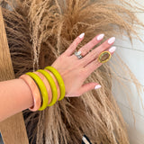 Coral + Lime Bracelet Stack (6)