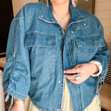 Deep Pockets Mini Denim Jacket